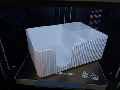 Napkin holder with organizer