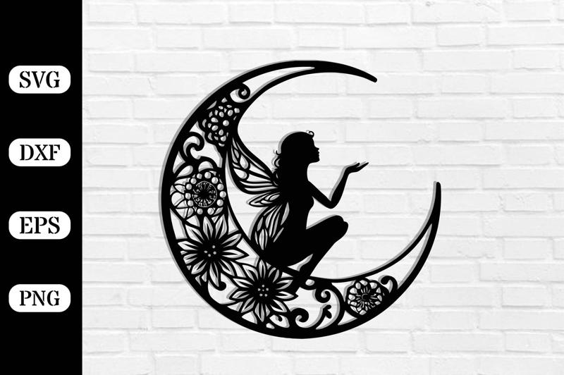 Fairy Moon Paper Laser Cut Files