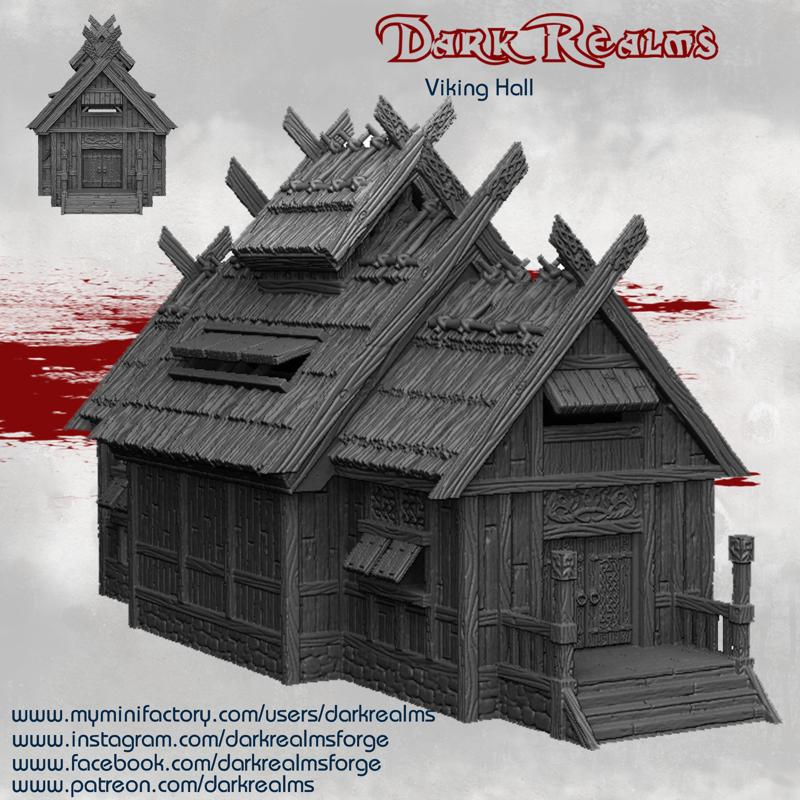 Dark Realms Medieval Scenery - Viking Hall