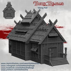 Dark Realms Medieval Scenery - Viking Hall