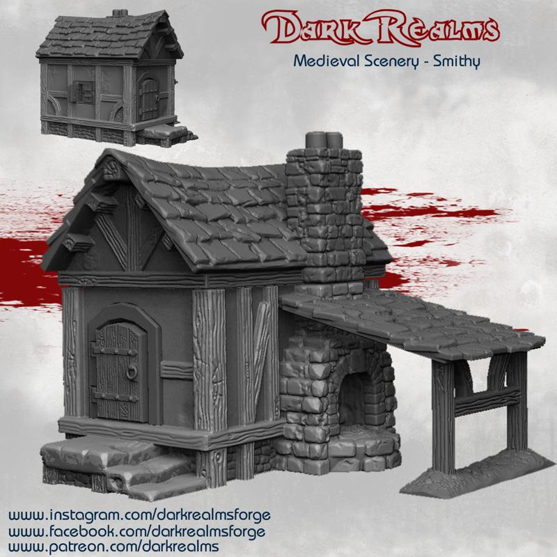 Dark Realms Medieval Scenery - Smithy