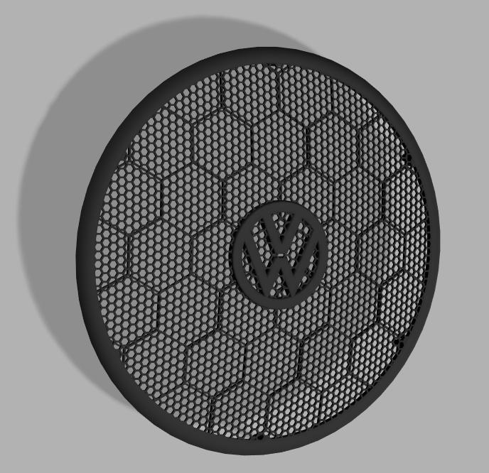 Speaker Cover with VolksWagen logo for car speaker