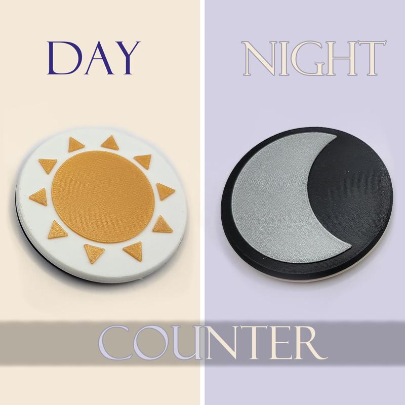 Day / Night Counter - Simple Token for Tracking Day and Night in Magic the Gathering