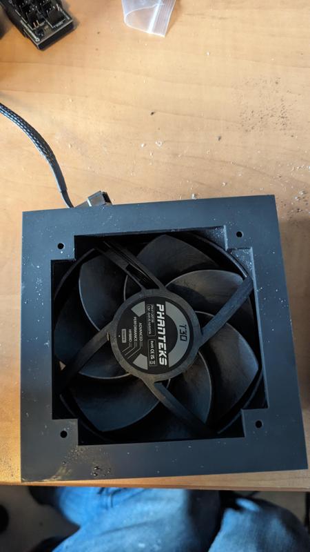 120mm 140mm fan to 92mm radiator duct
