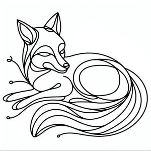 Wall art: A fox's dream