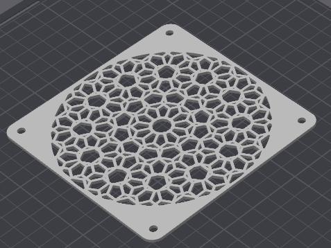 Tessellation Geometric Hex Pattern Fan Cover