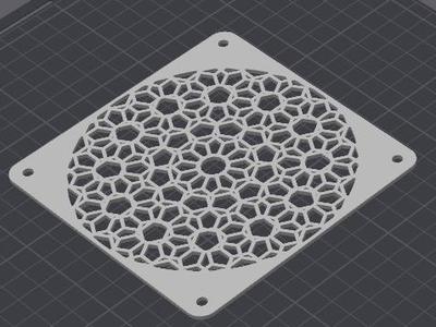 Tessellation Geometric Hex Pattern Fan Cover