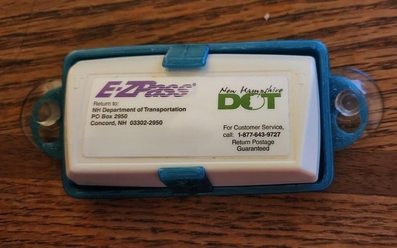 EZPass Toll Tag Holder with Ribs
