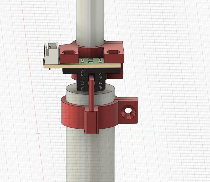 Optical endstop mount for Sapphire Pro