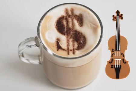 DOLLAR - coffe stencil