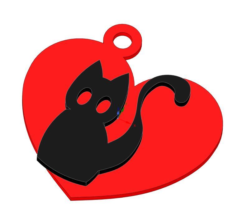 keychain kitty | valentine's day