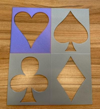 Playing Card Suit Stencils