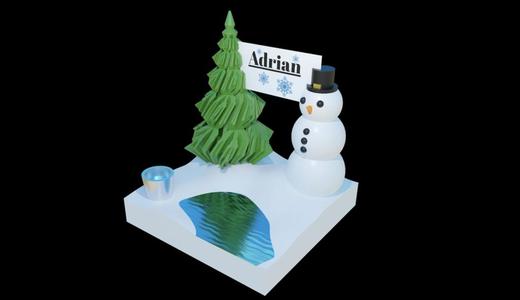 Winter Placecard Holder
