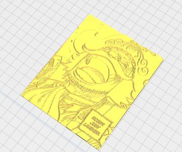 lithophane set 1. Pirate king and Meguna