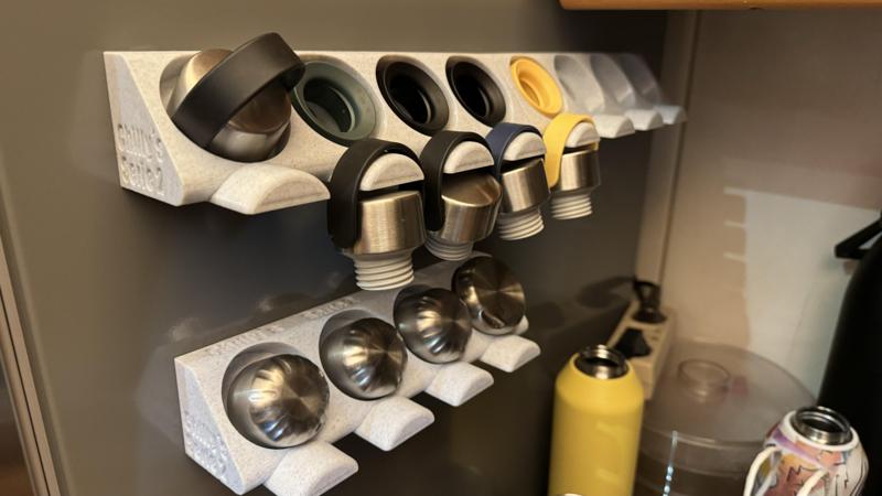 Chilly‘s Bottle Series 2  magnetical lid and ring holder storage (4x2)