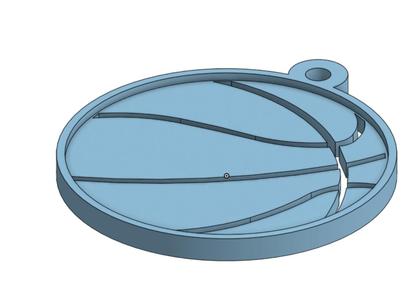Basketball Keychain