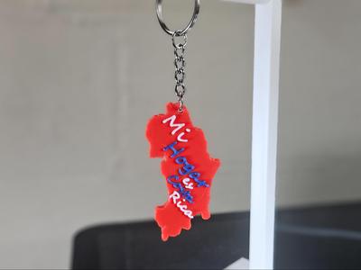Costa Rica is my Home Keychain