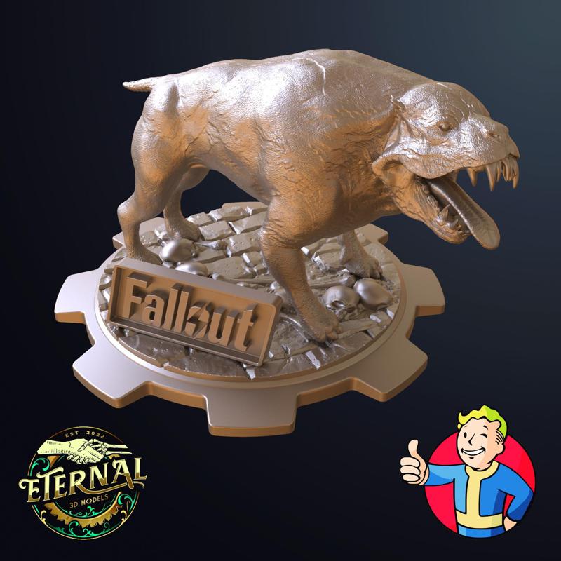 MUTANT HOUND DIORAMA - FALLOUT - ETERNAL