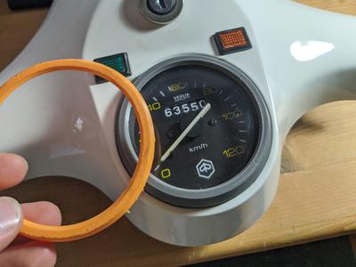 Piaggio Vespa PX speedometer frame