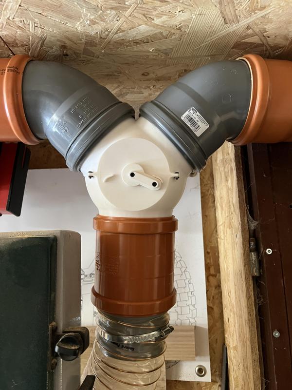 Dust Extraction Ball Valve, Y Splitter - DN110