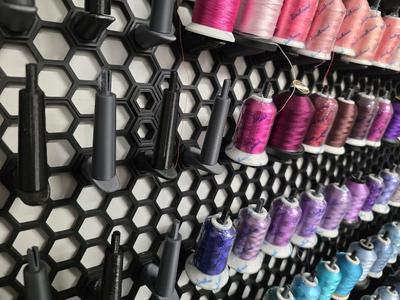 Cotton Spool Holders for HSW (Honeycomb Storage Wall)
