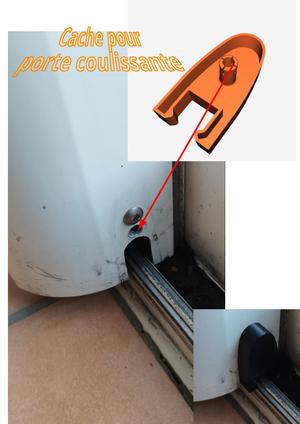 Cache rail baie vitrée coulissante