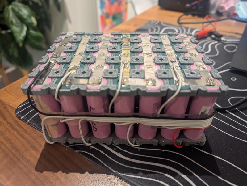 18650 grid for building batteries. 7S5P - 24V battery