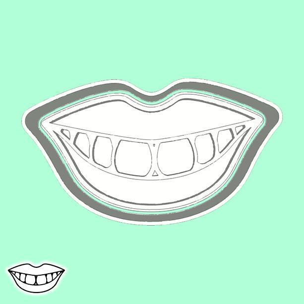 Dentist cookie cutters - smile (style 1)