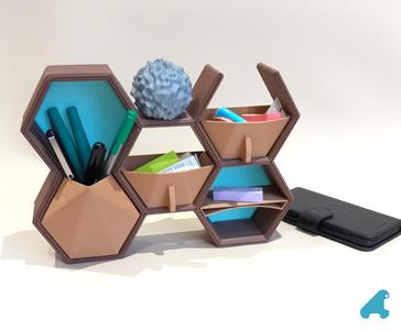 ORGANISEUR DE BUREAU nid d'abeille