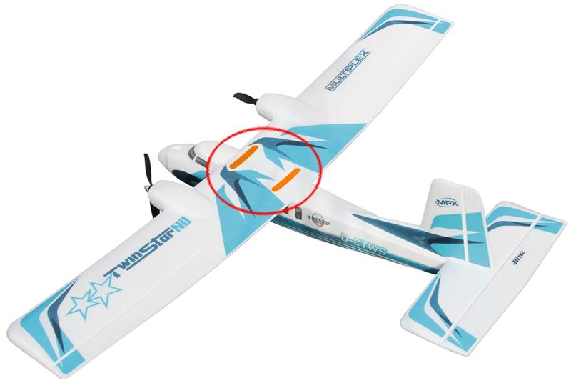 Wing Fixing for TwinStar - Magister RC airplane