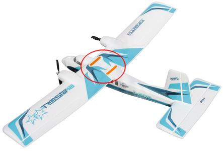 Wing Fixing for TwinStar - Magister RC airplane