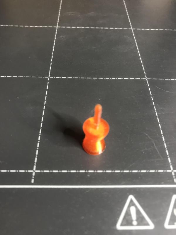 Completely 3d printable pin