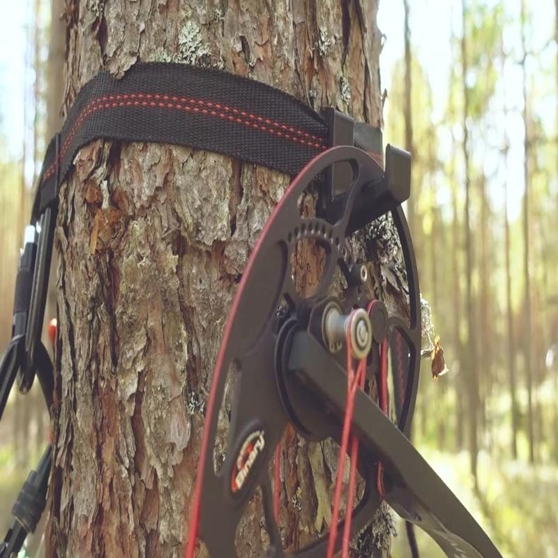 Bow hook for tree molle webbing loop