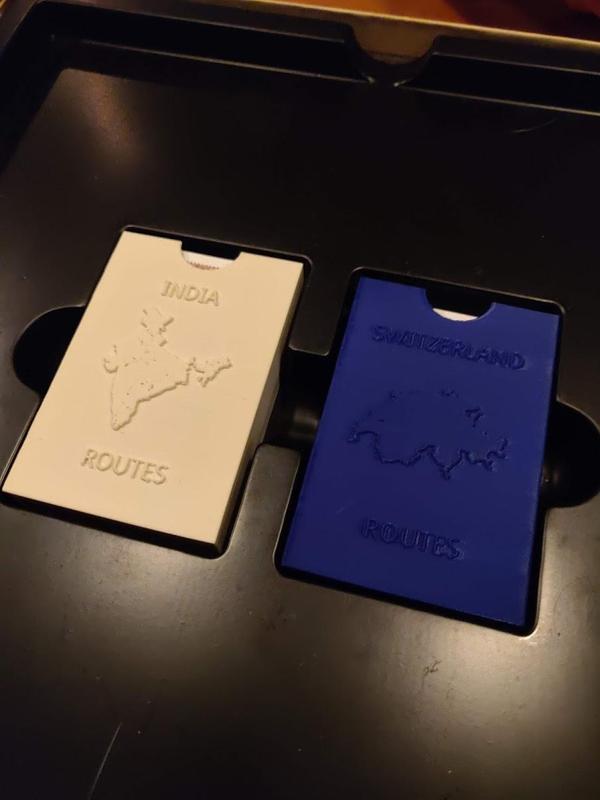 Ticket to Ride cardholders for expansion sets