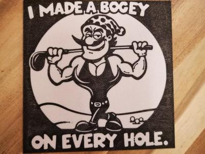 Golf Coaster - I made a Bogey on every hole.