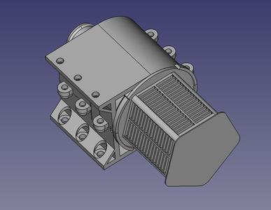 3D Printer CPAP Turbine General Mount Prototype - Resmed S10/S9
