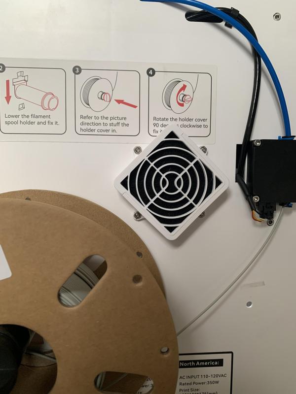 (W.I.P.) Qidi X-Smart 3 Carbon Angled Filter Holder V3