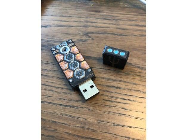 USB stick cover for swivel USBs