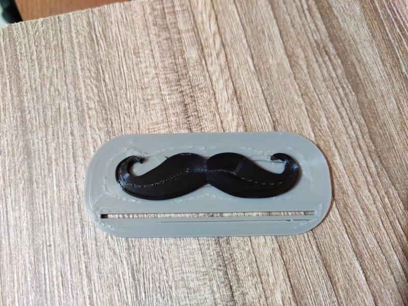 Toothpaste mustache