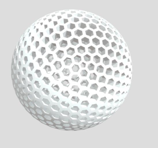 airless ping-pong ball