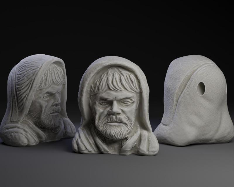 Luke Skywalker on Ahch-To Netsuke.