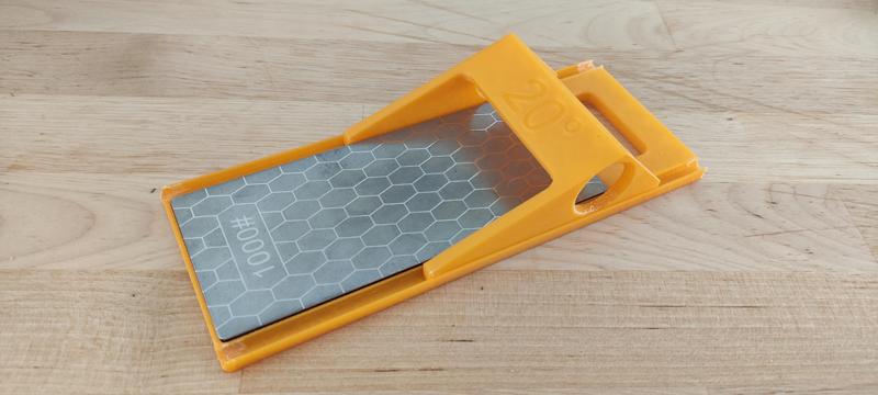 Metal knife sharpener support sliders (17°, 20°, 25°, 30°)