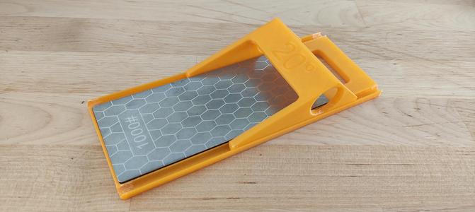 Metal knife sharpener support sliders (17°, 20°, 25°, 30°)