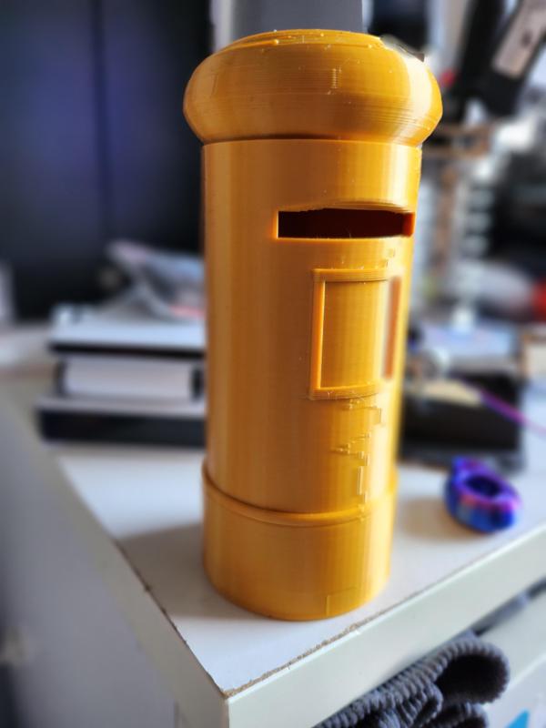 British post box inspired money box