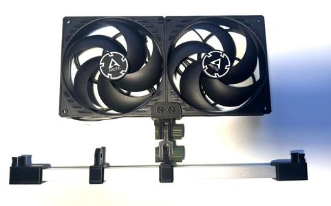 Arctic P14 FAN mounts and holder for 15mmx15mm aluminium profiles