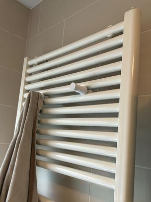 Towel holder for radiator heater