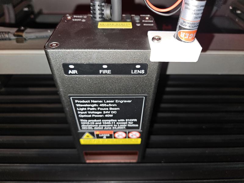 Creality Falcon 2 Pro 40W laser crosshair bracket