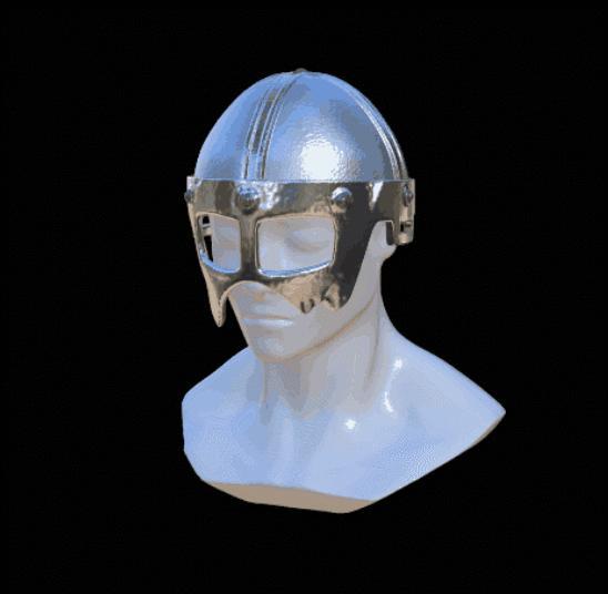 Slightly broken viking helmet