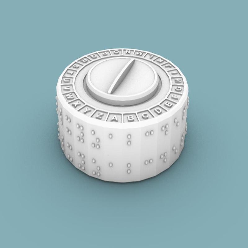 CYBER.ORG Braille Cipher Disk 2.0