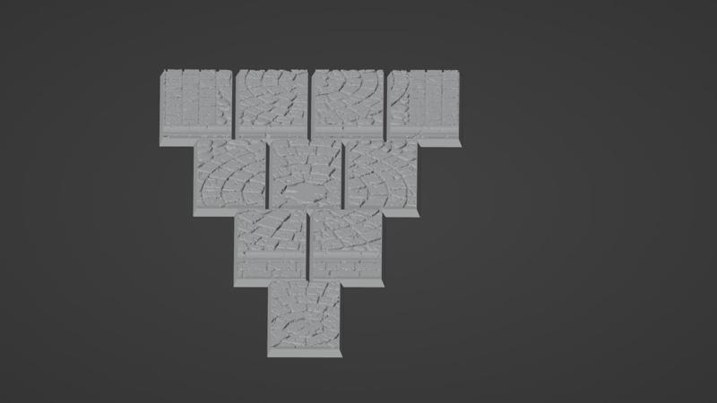 30x60mm cobblestone bases